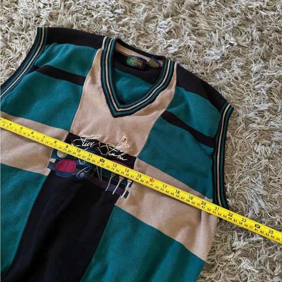 Vintage Steve Stricker Fairway Sport Sweater Vest Golf Big Logo Mens Size Large - Picture 3 of 5